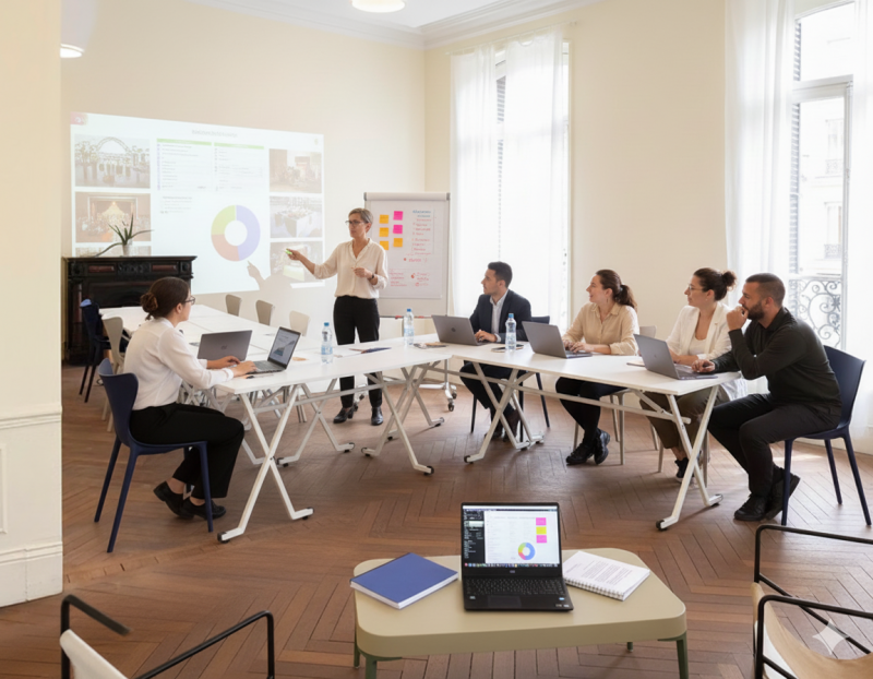 Louez un lieu pour séminaire idéal pour entreprise de formation professionnelle nécessitant un cadre historique calme et lumineux au Havre